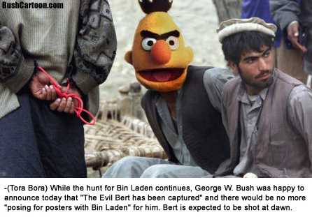 'Evil Bert' Captured - BushCartoon.com
