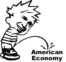 Brat-Baby Bush Piss'n on the Economy