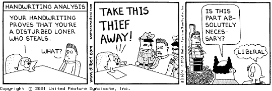 Guilty Because Ashcroft Says So! - Dilbert