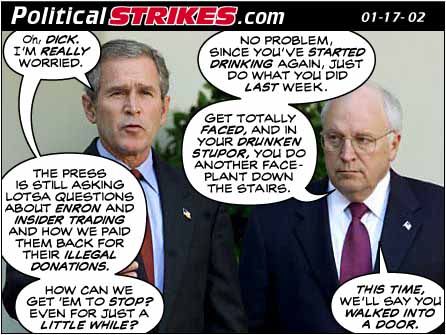 Distraction Dubya Style - Political STRIKES!